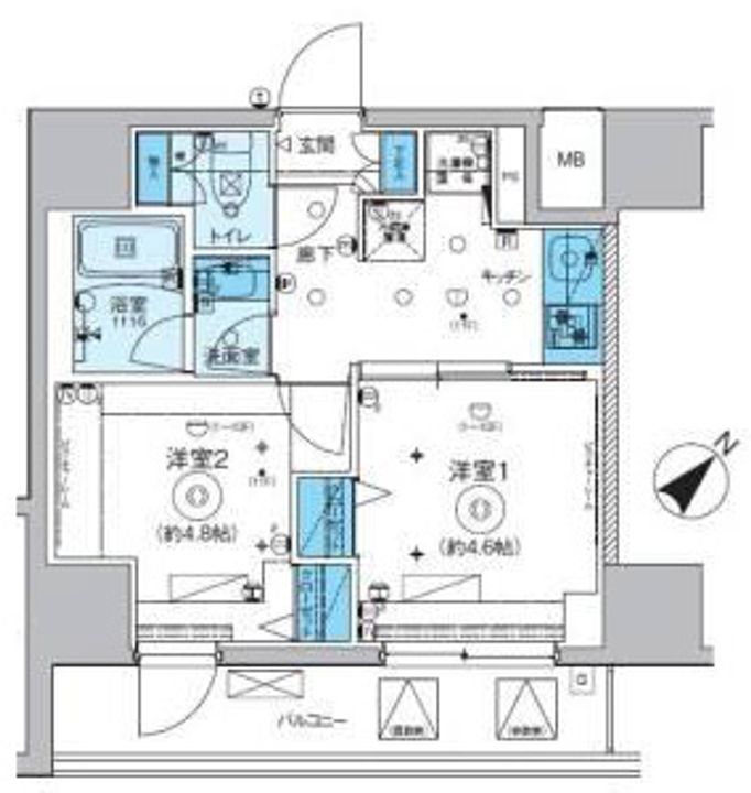 リヴシティ横濱関内弐番館の間取り