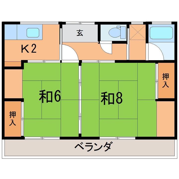 黒羽アパート(本内)の間取り