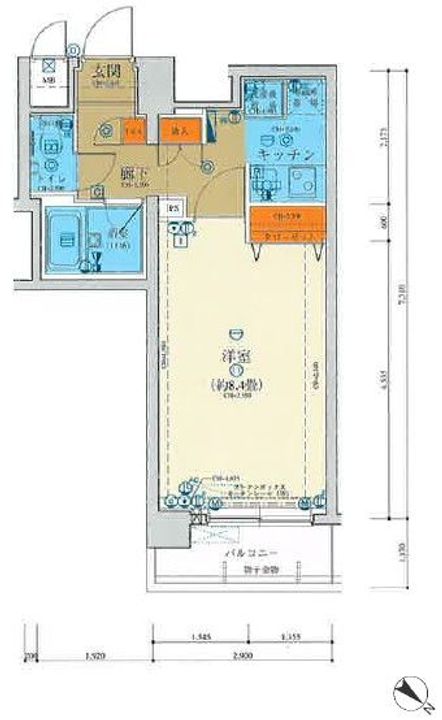 キャパシタス中野の間取り