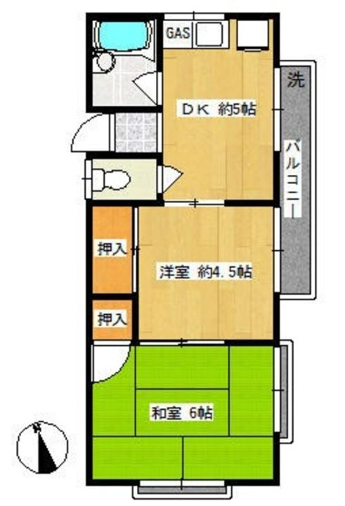カーサカツマタの間取り