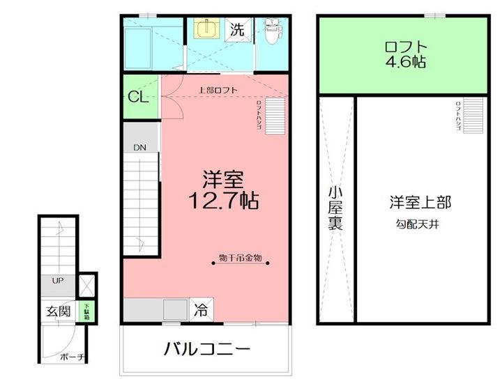 神奈川県藤沢市湘南台1(アパート)の賃貸物件の間取り