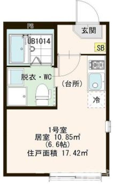 The Cube 千住緑町の間取り