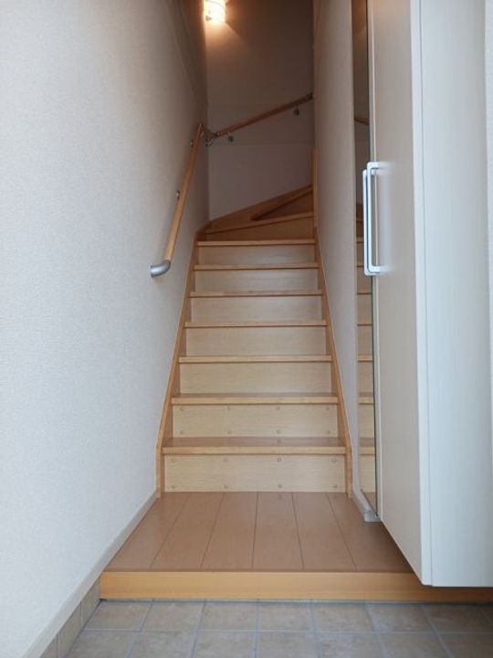 茨城県筑西市伊讃美(アパート)の賃貸物件の玄関