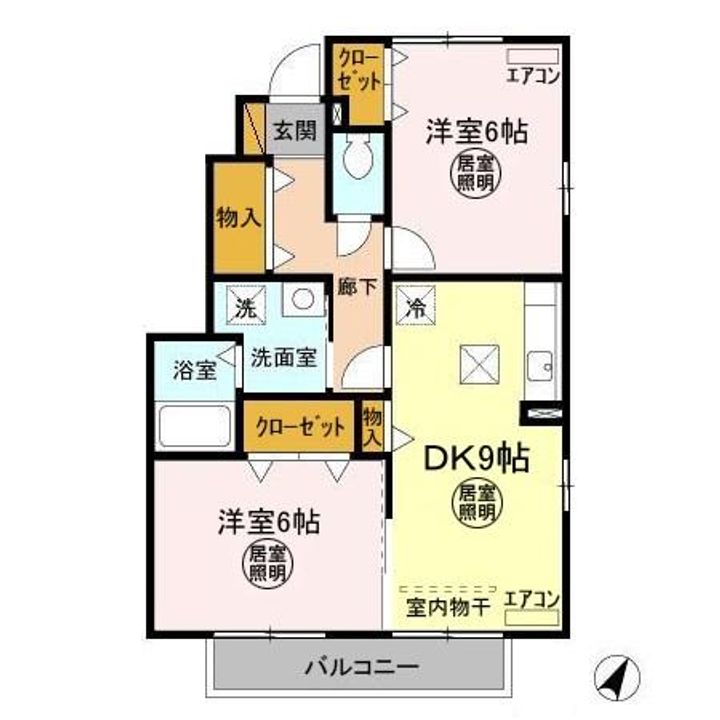 ガーデンコートCの間取り