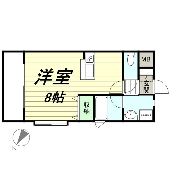 エルミタージュ川内の間取り