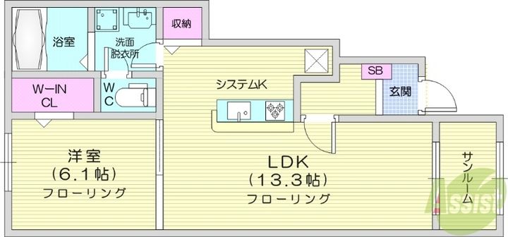 エトワール Cの間取り