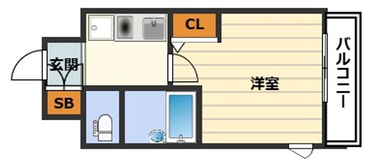 エスリード梅田新道第2の間取り