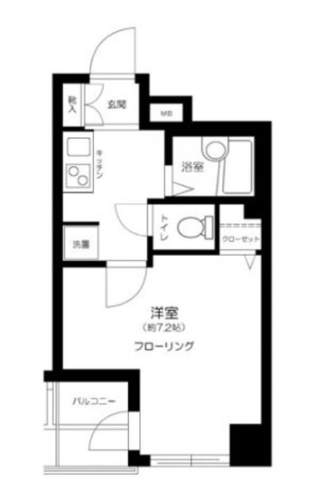プレール・ドゥーク神田の間取り