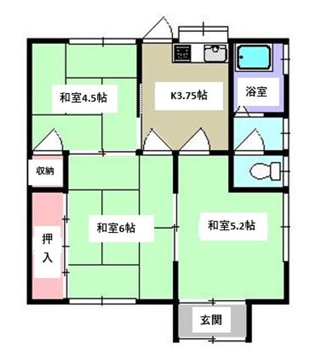 宮城県宮城郡利府町加瀬字十三塚(一戸建)の賃貸物件の間取り