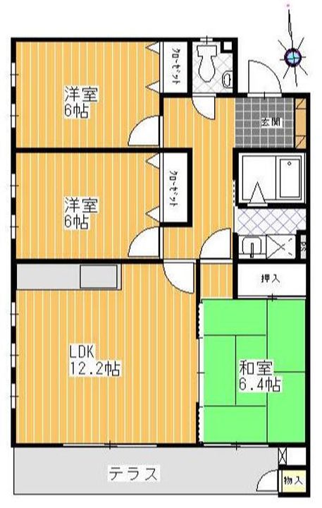 神奈川県鎌倉市大町2(マンション)の賃貸物件の間取り