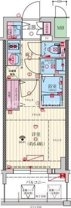 大阪府大阪市東住吉区桑津2(マンション)の賃貸物件の間取り