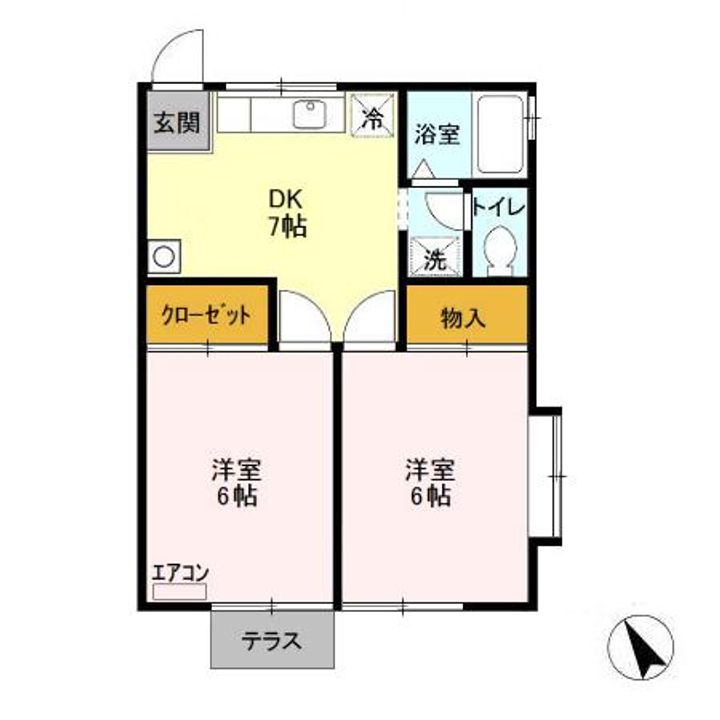フラワーエステートの間取り