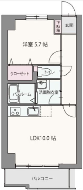 神奈川県相模原市緑区下九沢(マンション)の賃貸物件の間取り