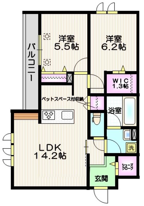 HaLeLeaの間取り