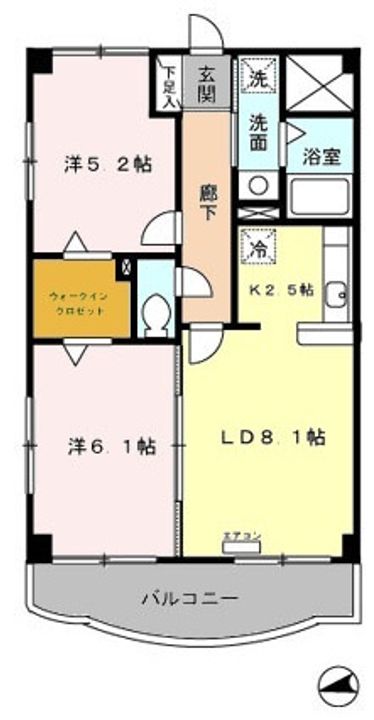 メルベーユの間取り