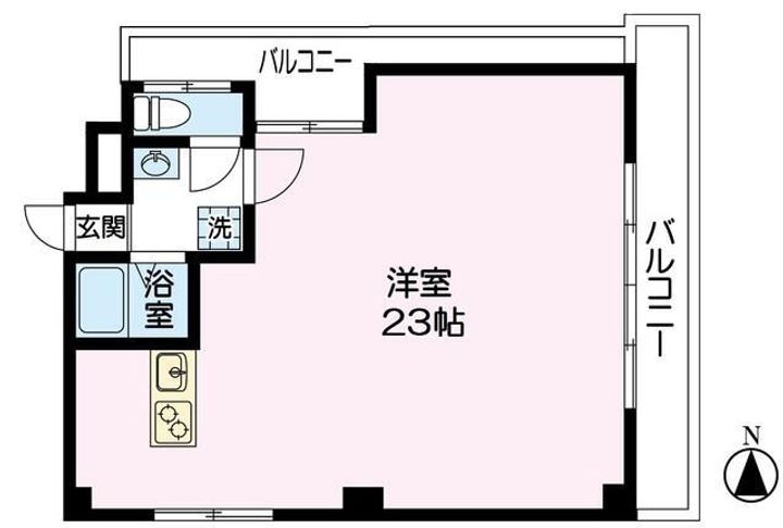 サニーハイツ福島の間取り