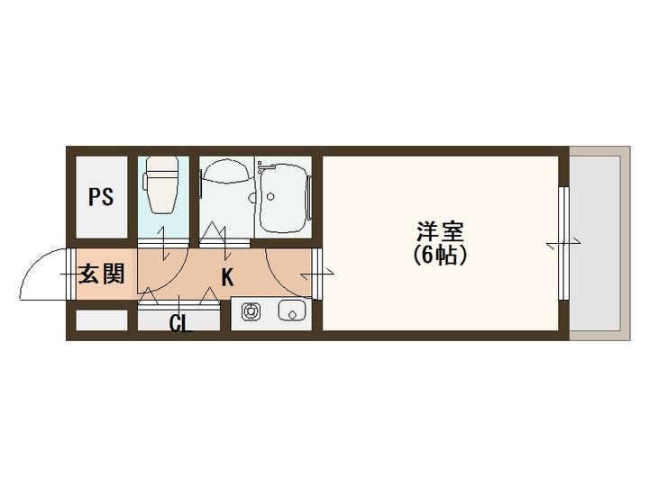 大阪府大阪市西成区山王2(マンション)の賃貸物件の間取り