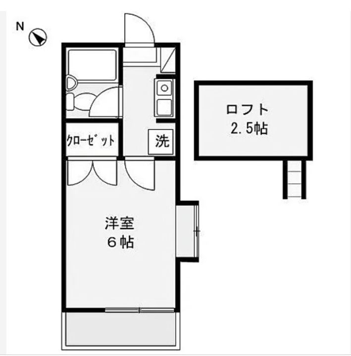 埼玉県深谷市上野台(アパート)の賃貸物件の間取り