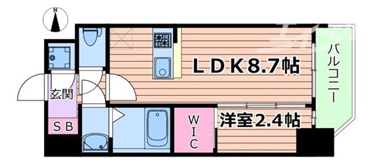 セレニテ新大阪グランデミリューの間取り