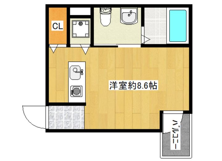 セレブコート安立の間取り