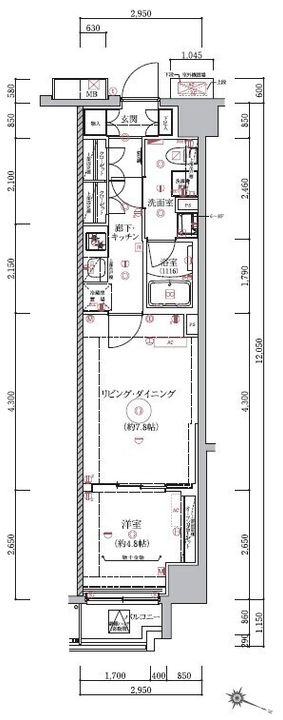 ベルシード板橋本町プレミアIIの間取り