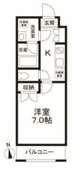 東京都新宿区早稲田町(マンション)の賃貸物件の間取り