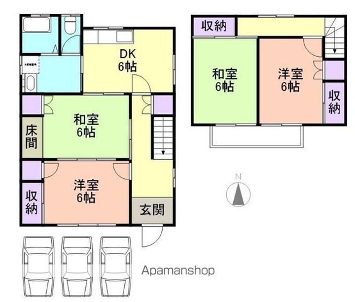 和歌山県和歌山市内原(一戸建)の賃貸物件の間取り