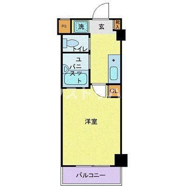 東京都文京区本駒込2(マンション)の賃貸物件の間取り