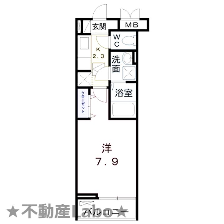 徳島県板野郡北島町鯛浜字川久保(アパート)の賃貸物件の間取り