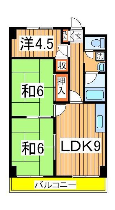 ゴールデンハイツの間取り