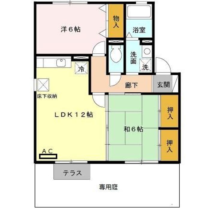 グランディールNKT 2棟の間取り