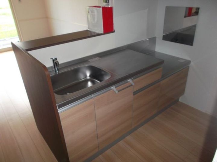 福島県いわき市小名浜野田字田中(アパート)の賃貸物件のキッチン