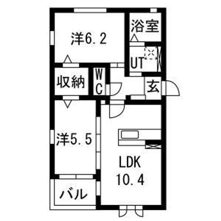 ウィズハイム新井町の間取り