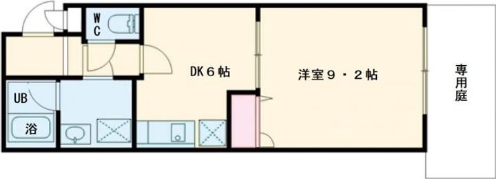 大阪府貝塚市半田2(アパート)の賃貸物件の間取り