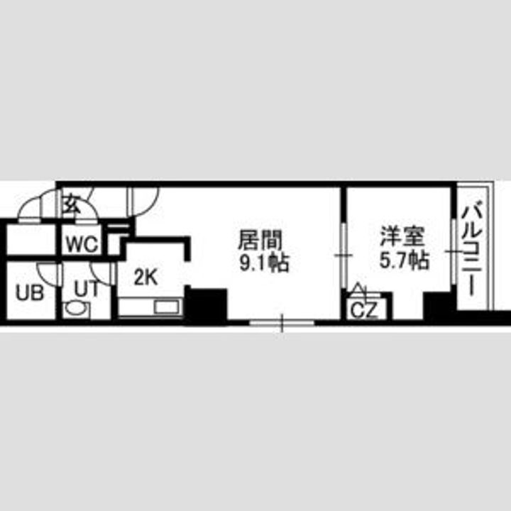 北海道札幌市中央区北四条東2(マンション)の賃貸物件の間取り