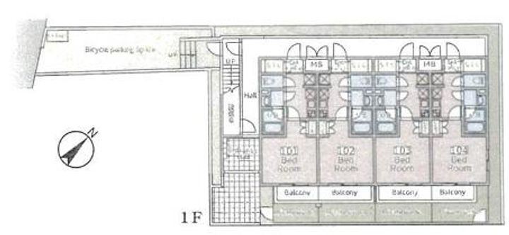 東京都渋谷区代々木3(マンション)の賃貸物件の間取り