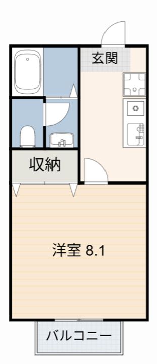 セジュール戸ケ崎の間取り