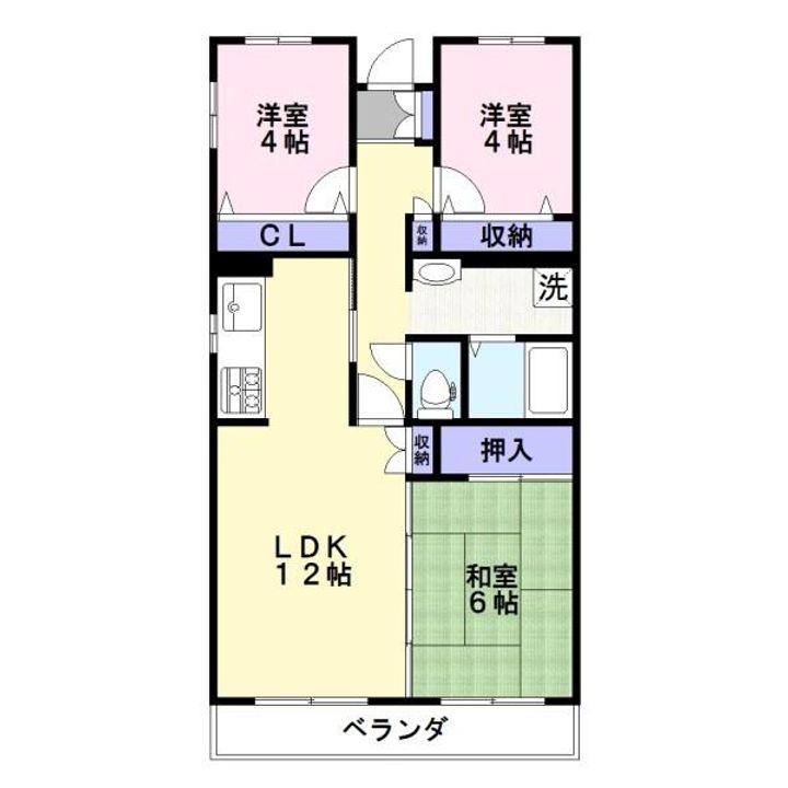 サンハートハイツの間取り