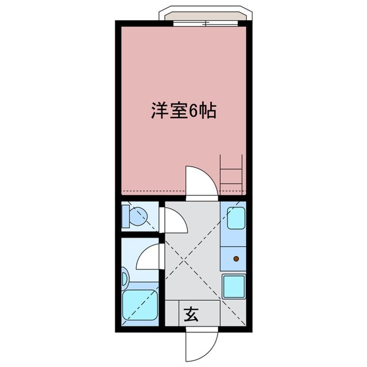 栃木県真岡市並木町2(アパート)の賃貸物件の間取り