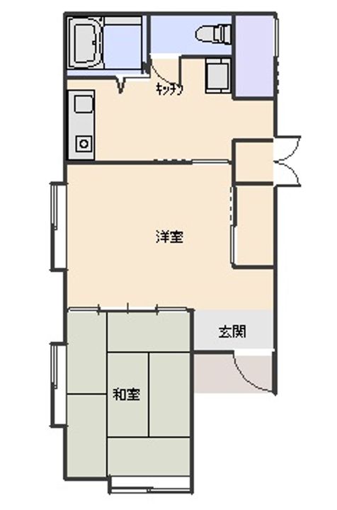 宮城県石巻市渡波字黄金浜(アパート)の賃貸物件の間取り