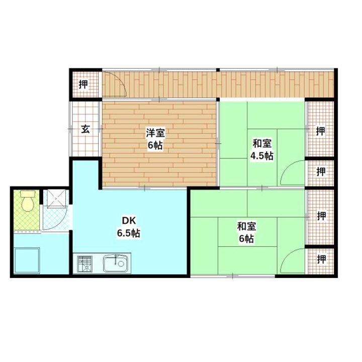 鹿児島県曽於市末吉町諏訪方(一戸建)の賃貸物件の間取り