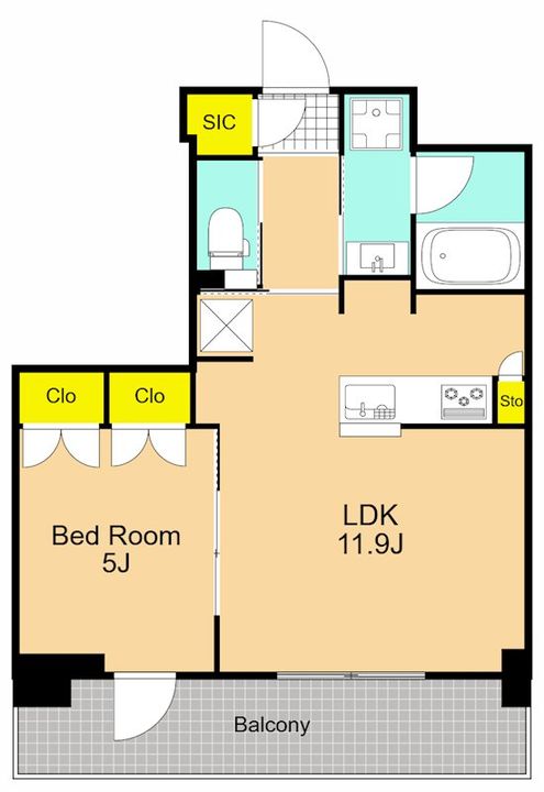 プラウドフラット戸越公園の間取り