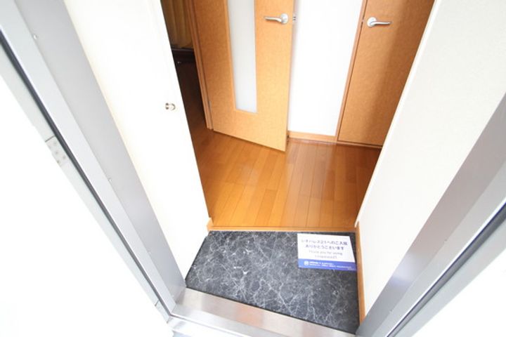 レオパレスミルラの玄関