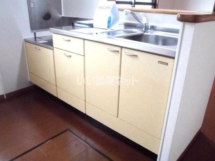 栃木県宇都宮市上横田町(アパート)の賃貸物件のキッチン