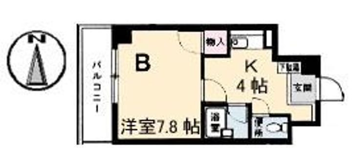 広島県広島市南区段原2(アパート)の賃貸物件の間取り