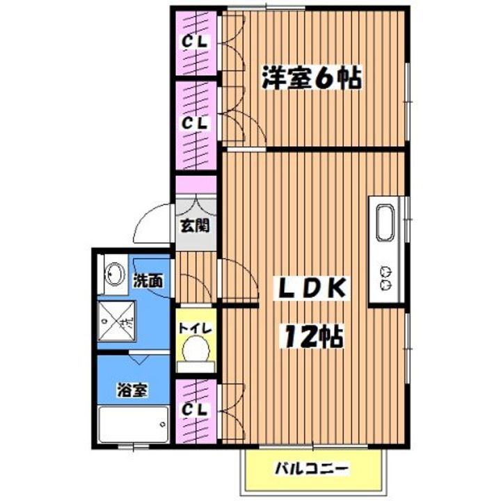 ルミエールMII-Bの間取り
