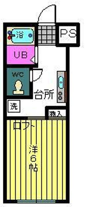 カレッジコーポS・Aの間取り