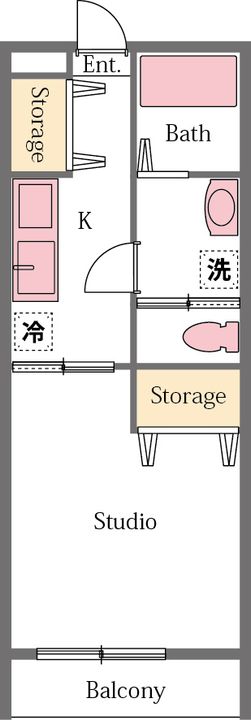 埼玉県入間郡毛呂山町前久保南4(アパート)の賃貸物件の間取り