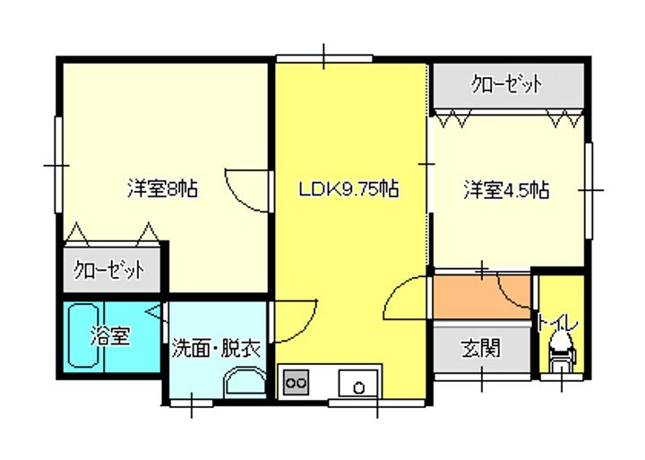 新潟県新潟市東区東中島4(一戸建)の賃貸物件の間取り