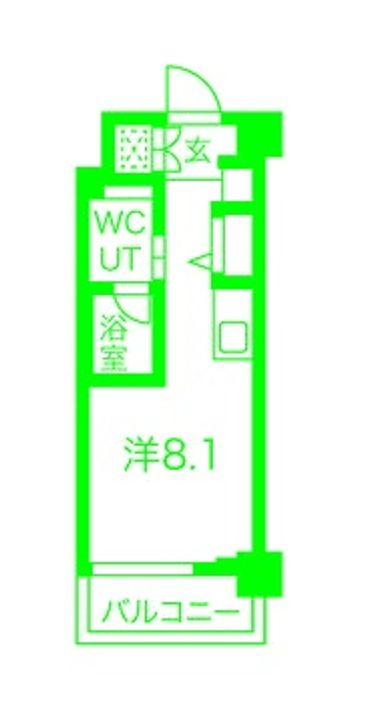 神奈川県横浜市西区中央2(マンション)の賃貸物件の間取り